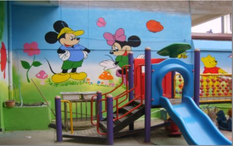 广汉幼儿园室外彩绘
